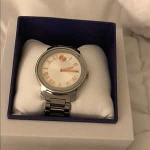 Movado Bold Silver watch.  Excellent condition!